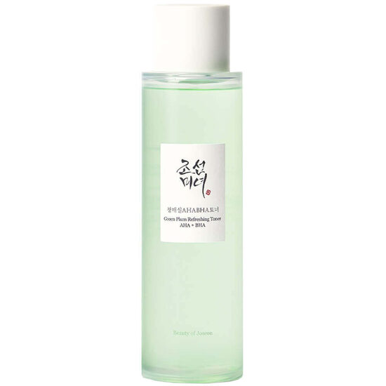 Atsvaidzinošs toneris ar zaļajām plūmēm Beauty of Joseon Green Plum Refreshing Toner: AHA+BHA